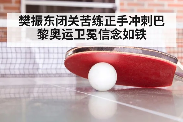 樊振东闭关苦练正手冲刺巴黎奥运卫冕信念如铁
